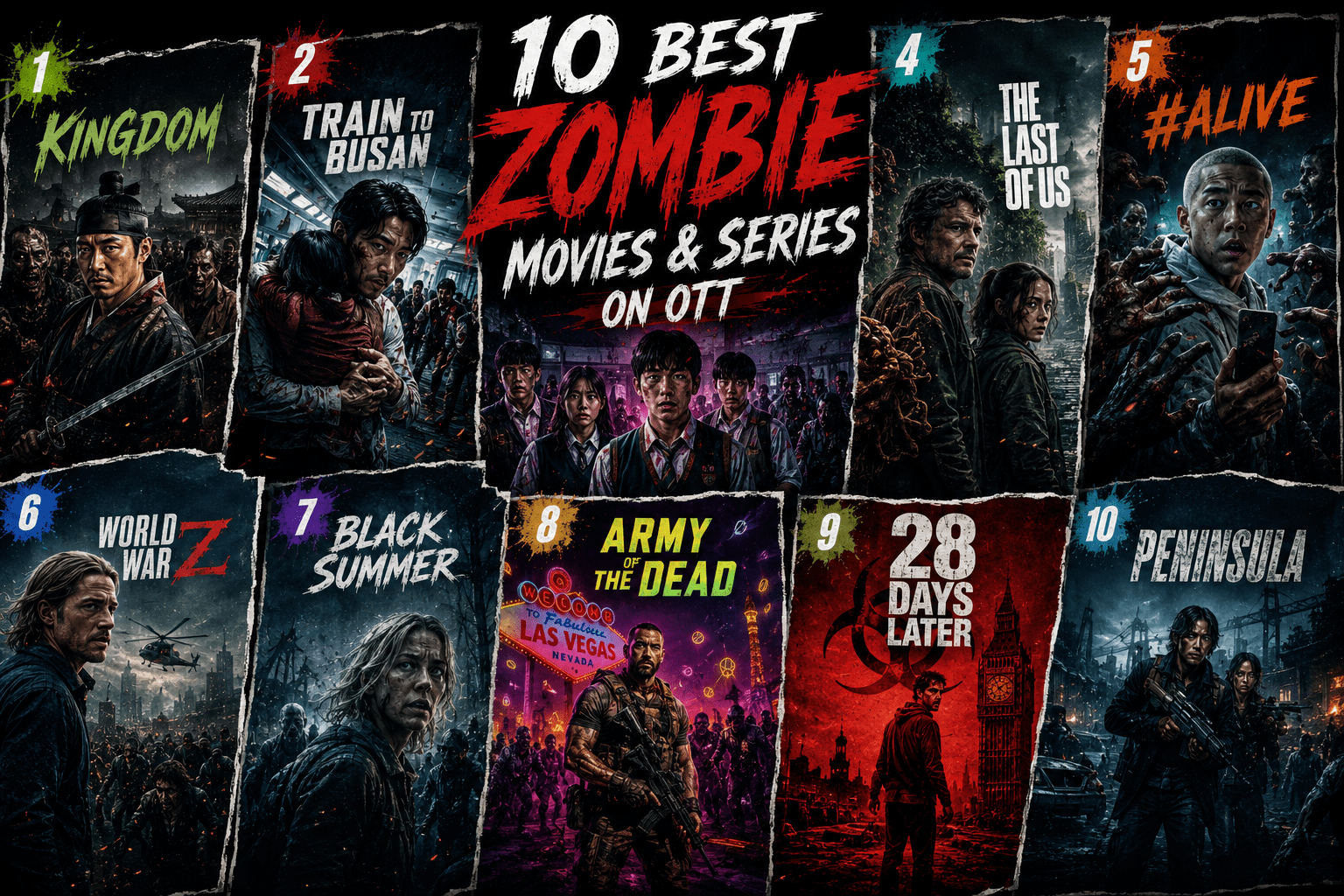 best zombie movies and series