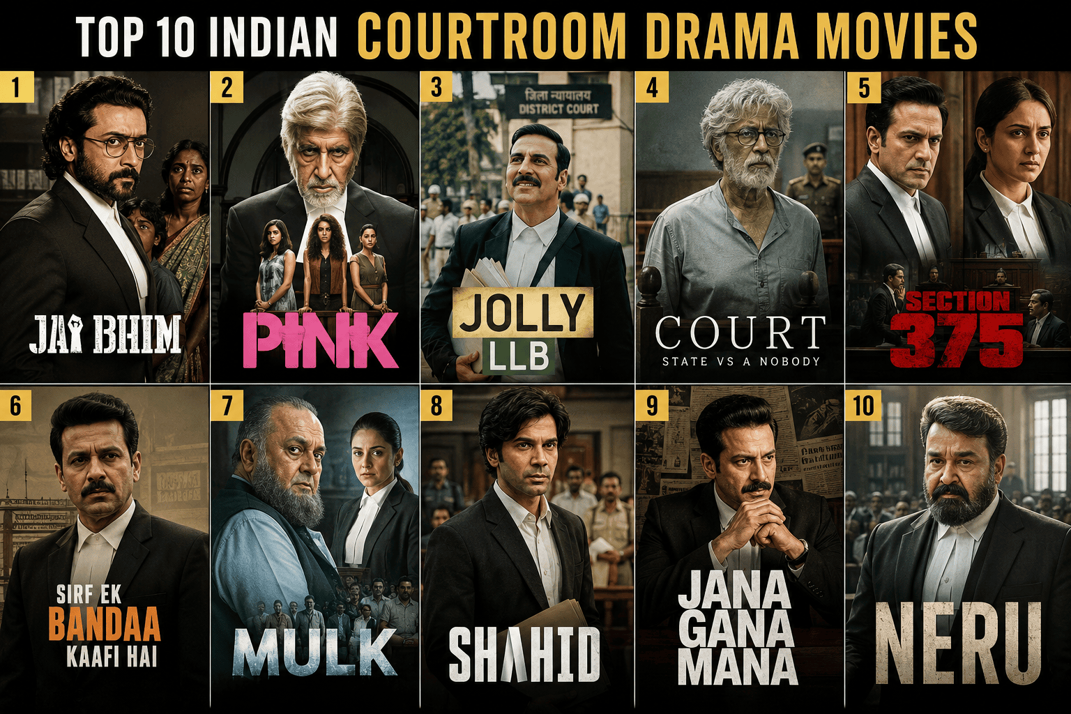 Top 10 Indian Courtroom Drama Movies