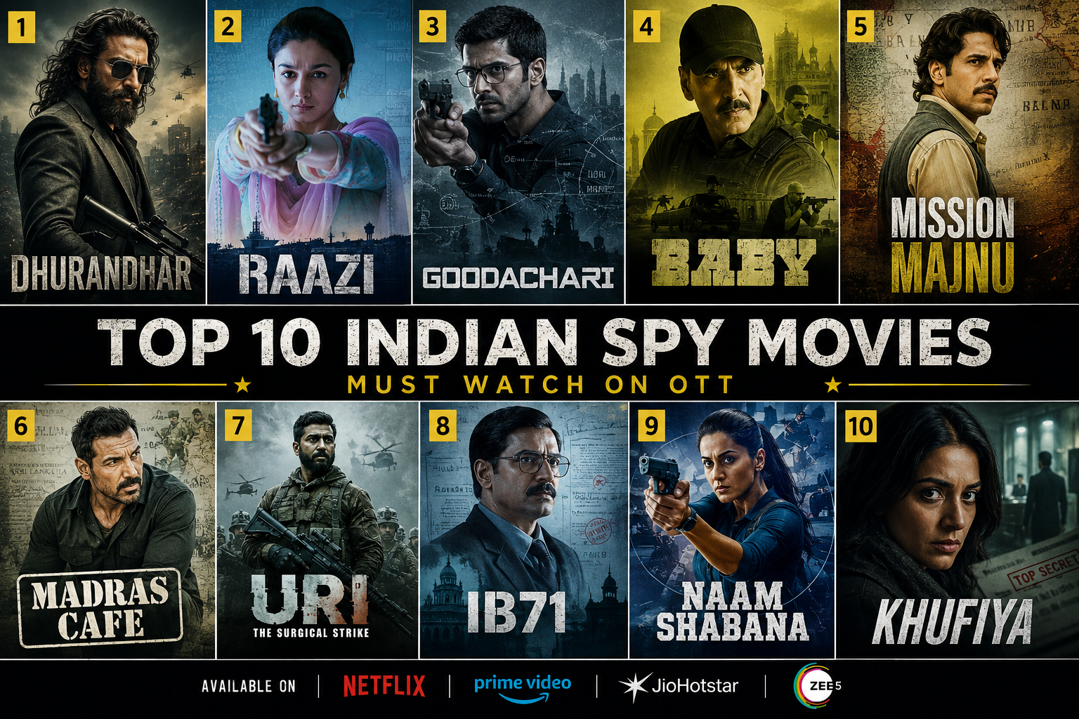 Top 10 Indian Spy Movies