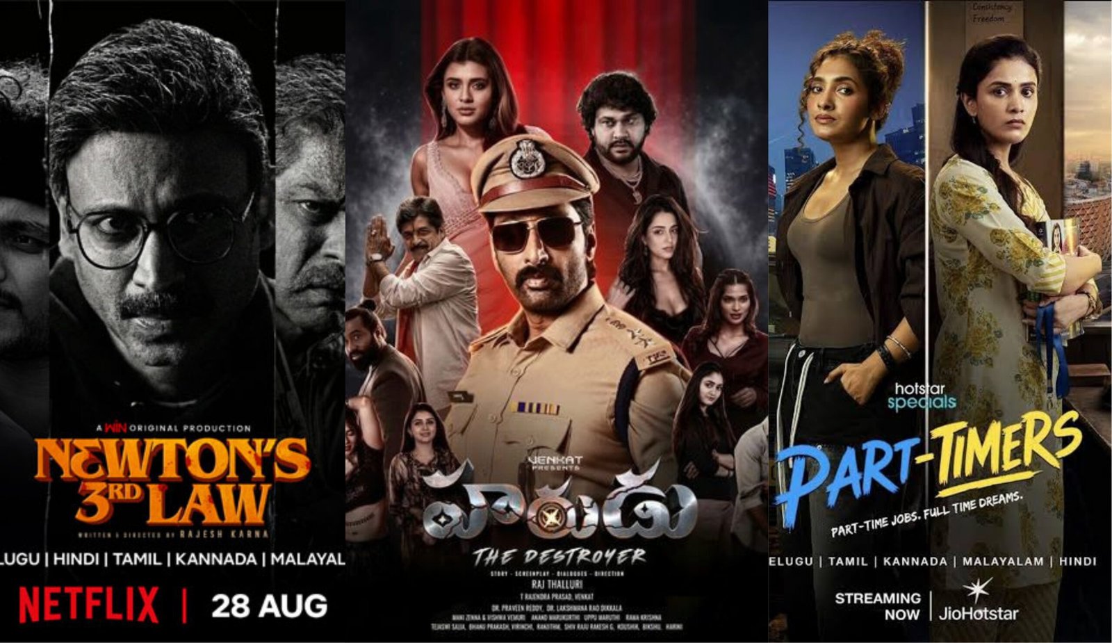 Telugu OTT Releases this week (August 24-29,2026) Netflix, Prime Video, Jio hotstar, Zee 5& etc..