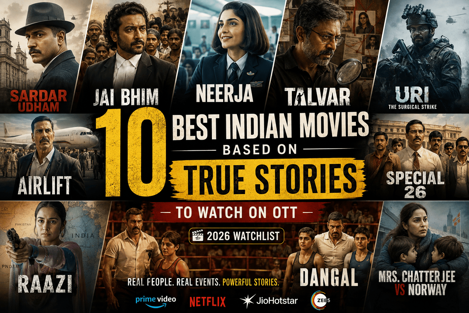 Indian Movies Based on True Stories