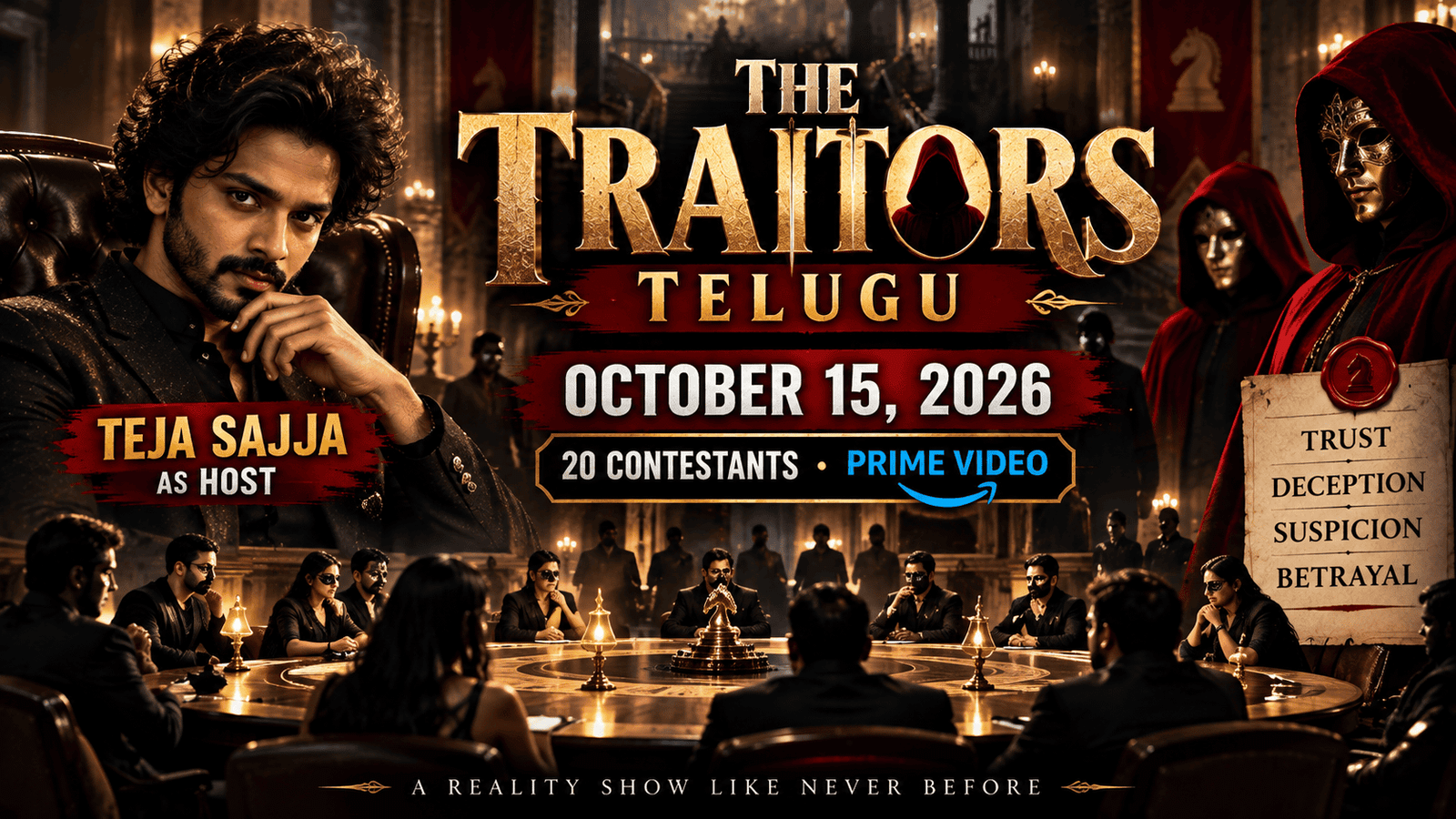 The Traitors Telugu featuring Teja Sajja as host