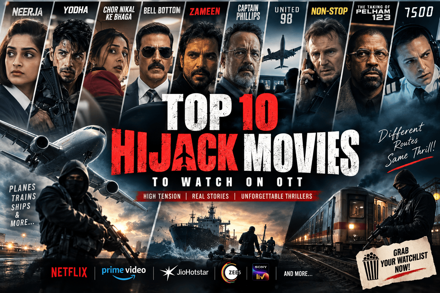 Top 10 hijack movies to watch on OTT