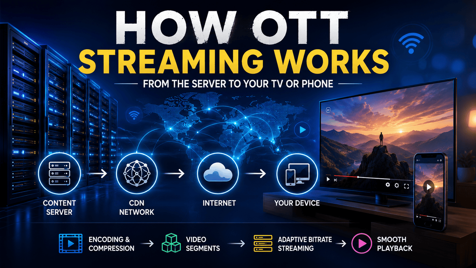 how OTT streaming works