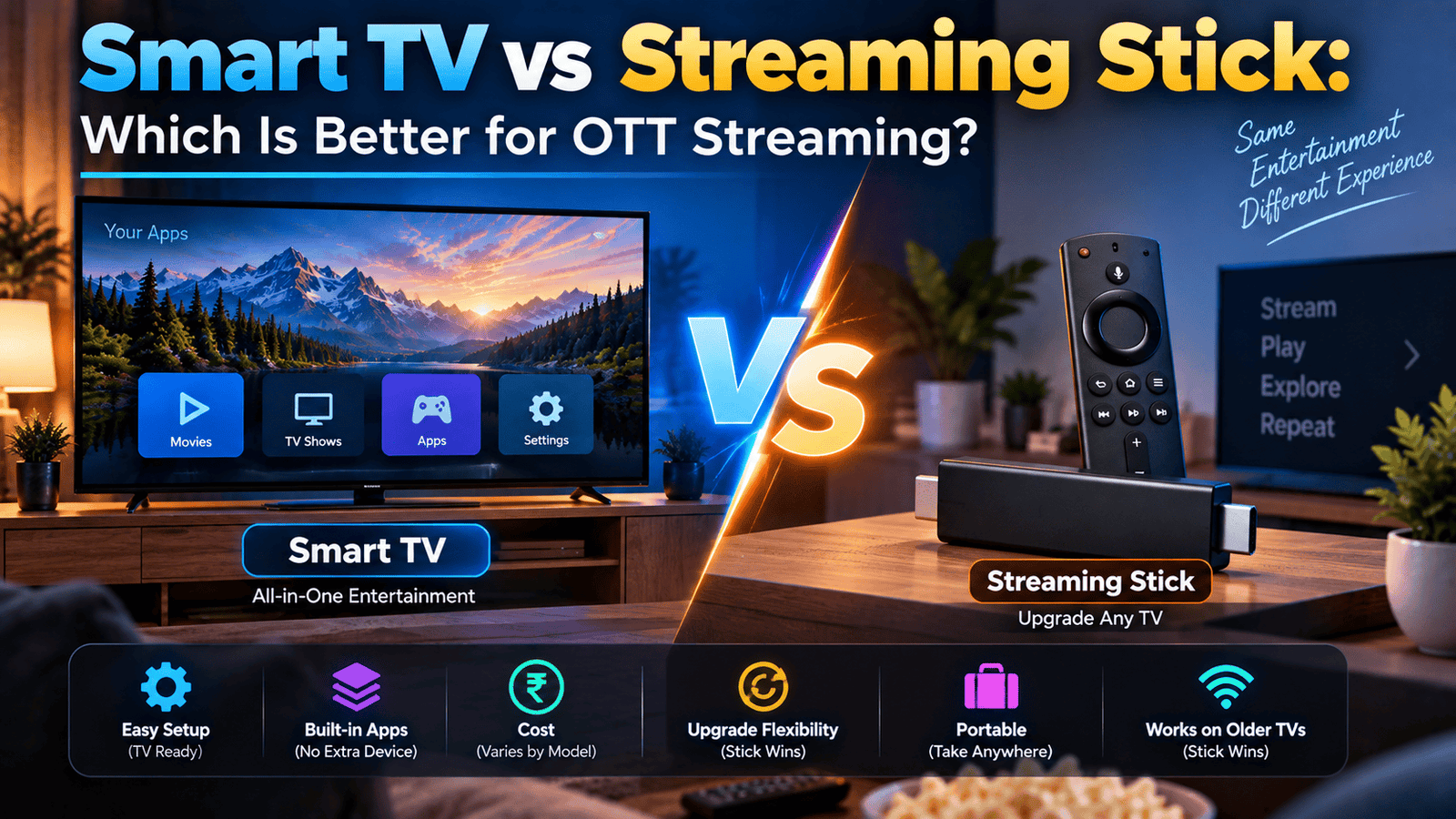 Smart TV vs Streaming Stick