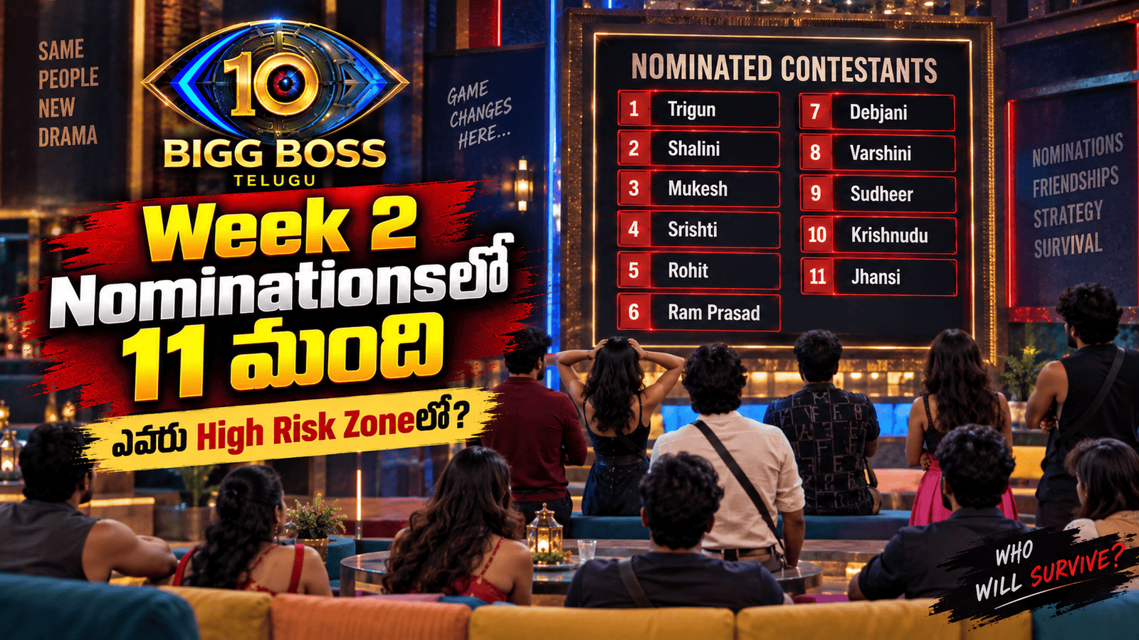Bigg Boss Telugu 10 Week 2 Nominations